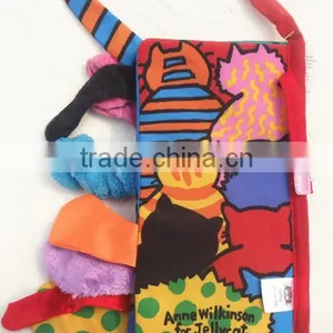 Soft Safety Kitty Tails Cloth Book Infant Educational Early Unfolding Developmental Baby Toy thumbnail-5