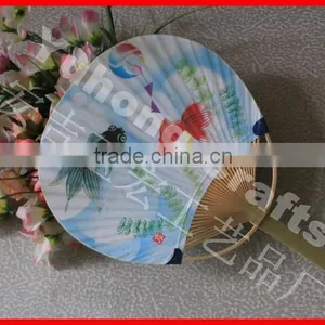 Beautiful and Cute Bamboo Paper Japanese Fan thumbnail-6