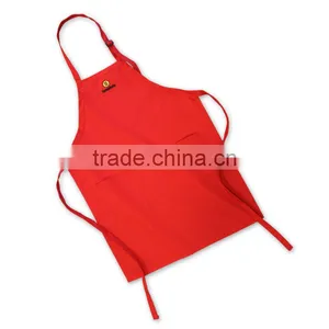 Wholesale Cheap Red Aprons With Tool Pocket thumbnail-1