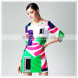 New Style Digital Printing Manufacturer of Silk Dress thumbnail-1