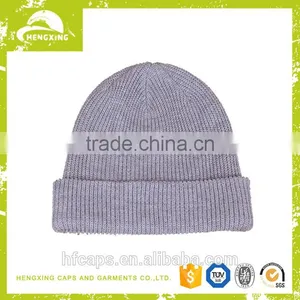 Wholesale New 100% Wool Custom Printing Beanie/fashion Free Knitted Beanie Hat Pattern thumbnail-1