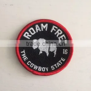 2016 Custom Fashionable High Quality Washable Garments Embroidery Patch Badges thumbnail-6