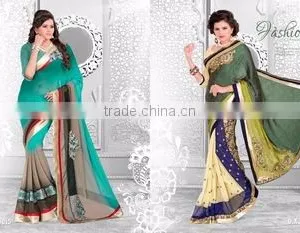 Season Special Designer Saree With You Get Blouse Material thumbnail-1