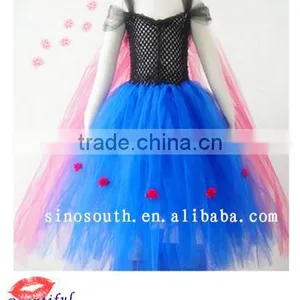 Wholesale Handmade Birthday Girls Frozen Tutu Dress Fabric fo thumbnail-4