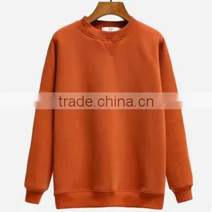 Wholesale Cheaper Customized Designs TC65/35 Fleece Plain Cheaper Crewneck Hoodies&sweatshirt thumbnail-4