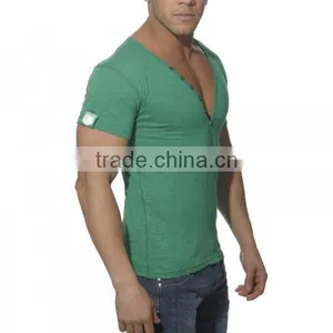 Button Down Slim Fit t Shirt Wholesale, Custom Slim Fit t Shirt thumbnail-2