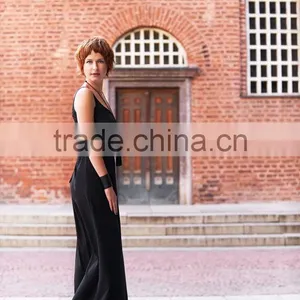 Women Black Oversized Jumpsuit Girl's Loose Overalls Sexy Romper Steampunk Clothing thumbnail-1