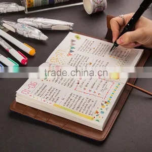 2017 A6 Size Cavans Cover Diary Customizable Traveling Planner With Clasp thumbnail-5