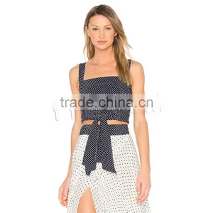 Camisole Backless Printed Dot Deep Blue Sold By PC thumbnail-1