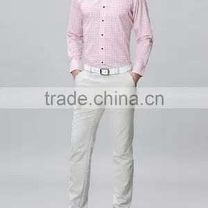 New Design Men Casual Shirts Fancy Plaid Design Wholesale Clothing thumbnail-5