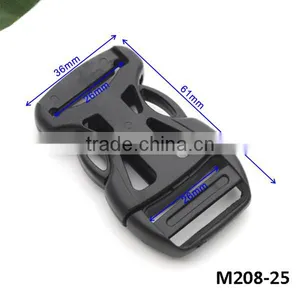 HLD/M208-25mm 1 Inch Plastic POM Buckles Mask Backpack Buckles for Paracord Webbing Side Release Buckles Free Shipping thumbnail-3