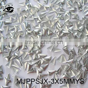 3x5mm Silver Triangle Studs for Nail Art Small Metal Studs for Nail thumbnail-1