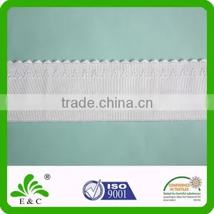 Wide Plain Elastic With Shiny Scallop Edge thumbnail-1