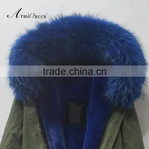 2017 Fashionable Coat Type Special Style Korean Desgin Women and Men Fur Lined Winter Parka thumbnail-4