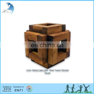 Christmas Promotion Eco-friendly Healthy Early Teaching Kids Wooden Chinese Puzzles thumbnail-6