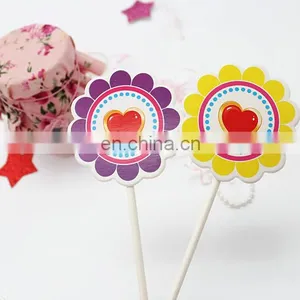 High Quality Colorful Flower Shape Baby Girl Birthday Cake Decoration thumbnail-6