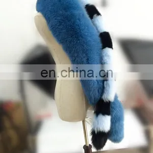 Fashion Top Quality Women Winter New Style Cheap Ladies Fox Fur Warm Scarf thumbnail-4