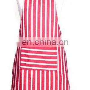 Red Stripe Apron/red White Striped Apron/red Apron thumbnail-1