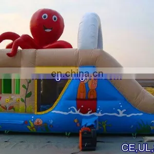 Giant Octopus Inflatable Bouncy Castle thumbnail-1