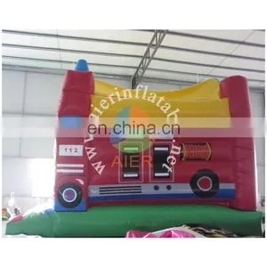 Outdoor Inflatable Bouncy Castle Fire Truck Commercial Inflatable Castles for Sale thumbnail-2