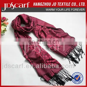 OEM 30% Silk 70% Acrylic , Silk , Thin Gray Scarves Party Dresses for Pregnant Women thumbnail-1