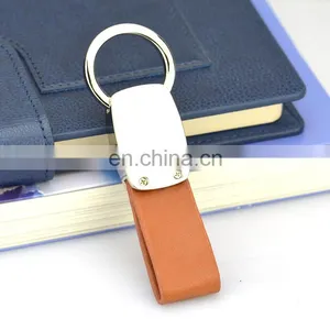 Fashionable Patterns Custom Logo Leather With Metal Key Chain thumbnail-3