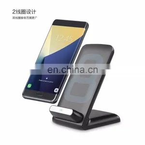 2017 Newest Stand Wireless Charger Station Holder for Mobile Phone Power Bank thumbnail-3