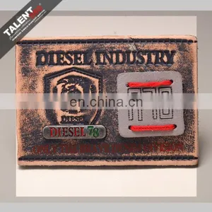 Customized Deboss Brand Logo Jeans Denim Leather Label thumbnail-4