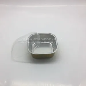 Disposable ColoredCoated Square Aluminium Foil Container For Food thumbnail-4
