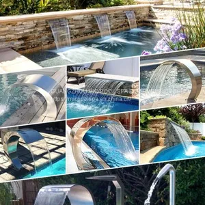 Swimming Spa Pool Equipment and Waterfall for 304# Stainless Steel Material thumbnail-3