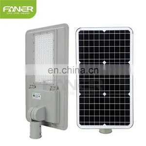 Faner Lighting 2020 New All in One Solar Street Light Outdoor Led Ip66 50W 100w 150W 5 Years Wattery Solar Street Light 100w thumbnail-2