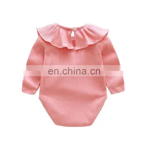 Infants & Toddler Clothes Rib Cotton Ruffle Princess Baby Girls Romper thumbnail-6