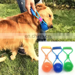 Pet Toy Interactive Spiked Elastic Drawstring Ball Molar Dog Toys Tpr thumbnail-2