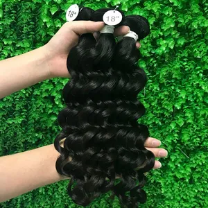 KHH Unprocessed Natural Real Remy Indian Virgin Human Hair Straight Wavy Curly Supplier Wholesale thumbnail-4