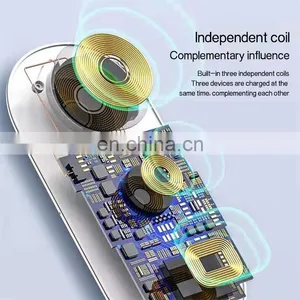 Wireless Car Charger Magnetic Original Watch Charging for Apple Holder 3 in 1 Universal Fast Charger Wireless Mobile Phone thumbnail-3