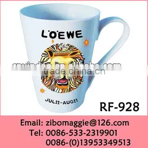 V Shape Zodiac Designed Ceramic Coffee Drinking Mugs Promotion for Daily Use thumbnail-1