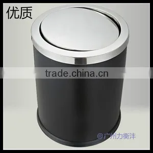 Stainless Steel Wave Cover Trash Cans thumbnail-1