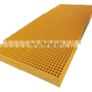 Plastic Mesh Floor Hard Plastic Grating For Staircase FRP Fiberglass Grating thumbnail-1