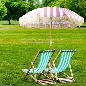Tassel Beach Umbrella Ins Wind Swimming Pool Courtyard Umbrella 1.8m 37-inch Sunscreen Sun Umbrella Customized Advertising Umbrella Wholesale thumbnail-3