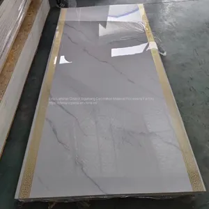 PVC Panel UV Panel PVC Marble Panel Made in China PVC Wallboard SPC High Gloss Board thumbnail-2