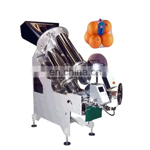 Factory Automatic Nylon Mesh Net Bag Netting Knitting Packing Packaging Machine for Orange, Lemon, Citrus, Apple, Garlic, Onion thumbnail-1