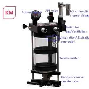 CO2 Circle Absorber for Anaesthesia Workstation With Large Volume Canister and Inspiration and Expiration Valve thumbnail-2