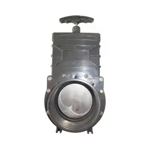 40-160mm DIN Plastic PVC Knife Water Slide Gate Valve thumbnail-1