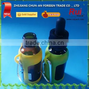 30ml Surface Printed Glass Bottle, Spraying Blue Glass Bottle, Essential Oil Blue Glass Dropper Bottle thumbnail-5