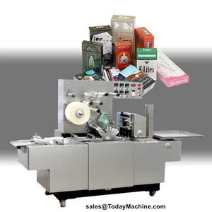 Automatic 3D Cellophane Wrapping Machine for Perfume Chocolate Gift Box Transparent Film Packing Machine thumbnail-1