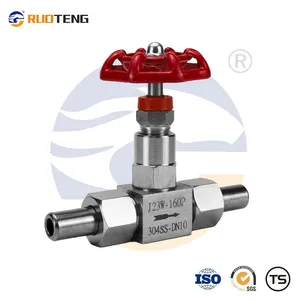 [RUOTENG] J23W Heavy Duty High Pressure Stainless Steel 304 Welded Globe Valve/ Neelde Valve thumbnail-1
