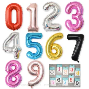 Wholesale Giant Number Balloons - 40 Inch Foil Mylar Balloons, Bulk Helium Balloons for Distributors thumbnail-5