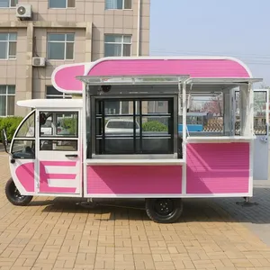 Three Wheeler Food Truck Electric Catering Trailer Coffee Food Truck Electric Tricycle Food Cart thumbnail-2
