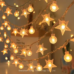Solar LED Ball String Lights - IP44 Waterproof for Garden Christmas Wedding Outdoor Bulk Decorations thumbnail-5