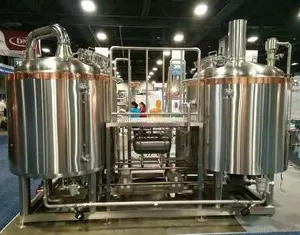 7BBL Brewhouse System Equipamiento de producción de cerveza artesanal necesario para elaborar cerveza thumbnail-1